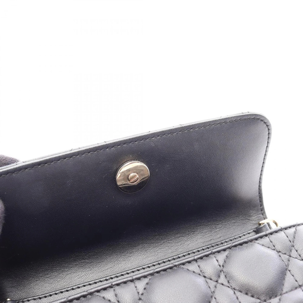 CHRISTIAN DIOR Black Leather Shoulder Bag - Picture 7 of 9